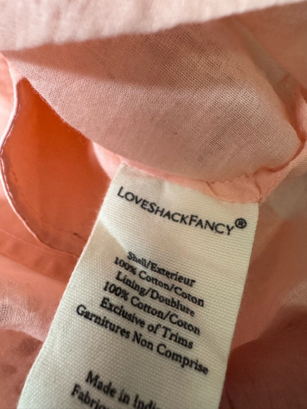 LoveShackFancy Mochi Cotton Eyelet Mini Dress in Pink Size 6 - Picture 5 of 9